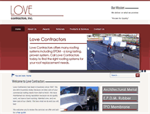 Tablet Screenshot of lovecontractors.net